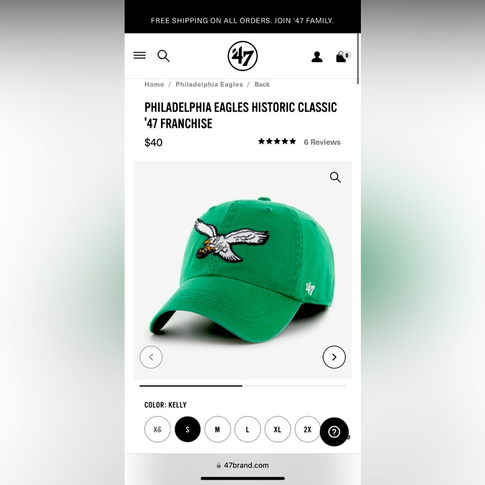 NWOT Brand New, Never Worn Eagles Hat!